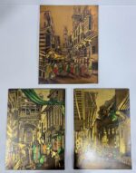 أعمال فنية نقش وطرق وتلوين يدوي على نحاس - Image 2