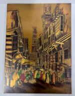 أعمال فنية نقش وطرق وتلوين يدوي على نحاس - Image 3