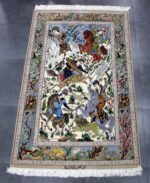 200X124cm أصفهان نقشة رحلة صيد ممضية زارعي - Image 2