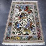 200X124cm أصفهان نقشة رحلة صيد ممضية زارعي