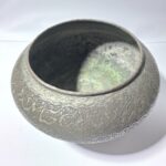 زبدية أنتيك أصفهانية من النحاس الأحمر ومفضضة - Image 2