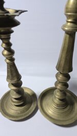 Kerala Nilavilakku مصابيح زيتية تراثية هندية ثقيلة معروفة باسم - Image 3