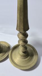 Kerala Nilavilakku مصابيح زيتية تراثية هندية ثقيلة معروفة باسم - Image 4