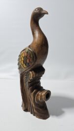 طائر منحوت يدوياً من الخشب الطبيعي بالكامل - Image 6