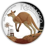 2024 Australia Kangaroo 1 oz Silver High Relief Colorized Proof Coin