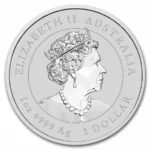 2023 Australia 1 oz Silver Lunar Year of the Rabbit BU Coin (Series III) - Image 2